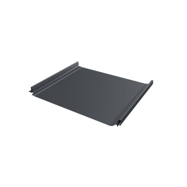 ГРАНД ЛАЙН Кликфальц Pro 0,5 Satin с пленкой на замках RAL 7024 мокрый асфальт 485280 ГРАНД ЛАЙН Кликфальц Pro 0,5 Satin с пленкой на замках RAL 7024 мокрый асфальт 485280