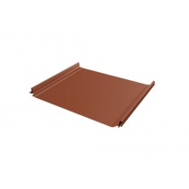 ГРАНД ЛАЙН Кликфальц Pro 0,45 Drap с пленкой на замках RAL 8004 терракота 485809