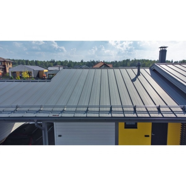 ГРАНД ЛАЙН Кликфальц Pro 0,45 Drap с пленкой на замках RAL 7024 мокрый асфальт 485810 ГРАНД ЛАЙН Кликфальц Pro 0,45 Drap с пленкой на замках RAL 7024 мокрый асфальт 485810