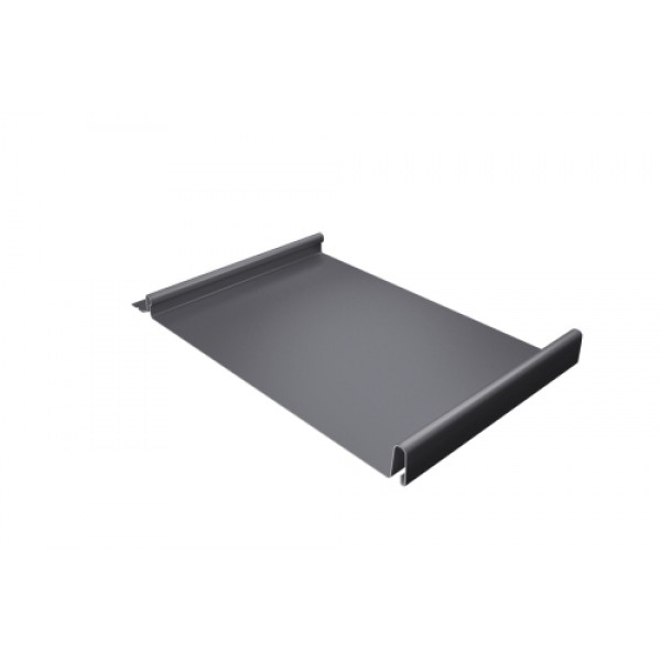 ГРАНД ЛАЙН Кликфальц 0,45 Drap TX с пленкой на замках RAL 7004 сигнальный серый 480129 ГРАНД ЛАЙН Кликфальц 0,45 Drap TX с пленкой на замках RAL 7004 сигнальный серый 480129