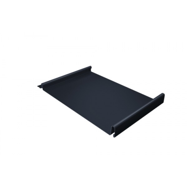 ГРАНД ЛАЙН Кликфальц 0,5 Satin с пленкой на замках RAL 7024 мокрый асфальт 498616 ГРАНД ЛАЙН Кликфальц 0,5 Satin с пленкой на замках RAL 7024 мокрый асфальт 498616