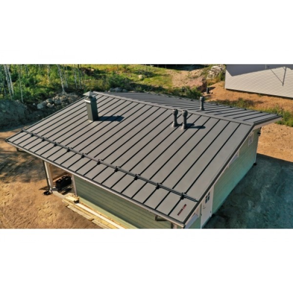 ГРАНД ЛАЙН Кликфальц 0,5 GreenCoat Pural БТ матовый с пленкой на замках RR 32 темно-коричневый (RAL 8019 серо-коричневый) 562608