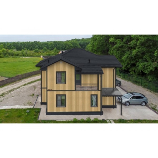 ГРАНД ЛАЙН Металлочерепица классик 0,5 Satin Matt RAL 7024 мокрый асфальт 243457