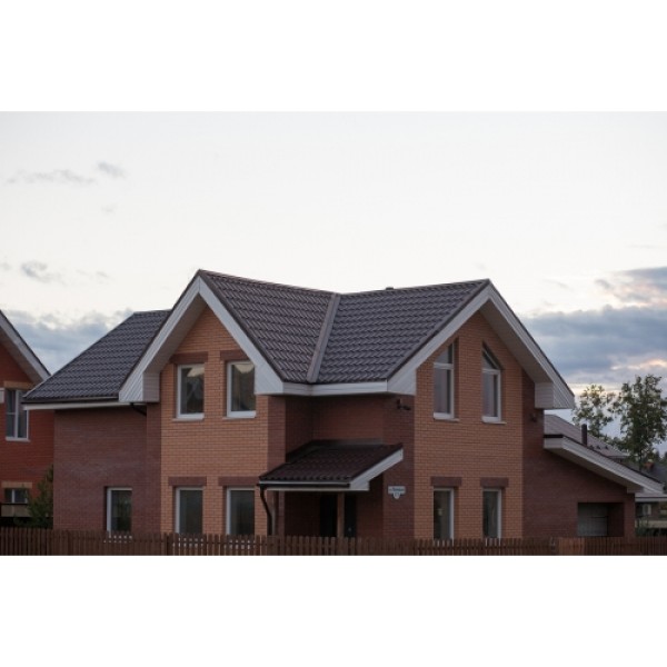 ГРАНД ЛАЙН Металлочерепица классик 0,5 Satin RAL 8017 шоколад 53925