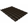 ГРАНД ЛАЙН Металлочерепица классик 0,5 Satin RR 32 темно-коричневый 76089 ГРАНД ЛАЙН Металлочерепица классик 0,5 Satin RR 32 темно-коричневый 76089