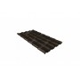 ГРАНД ЛАЙН Профиль волновой Камея (Kamea) 0,5 GreenCoat Pural BT RR 32 темно-коричневый (RAL 8019 серо-коричневый) 149343