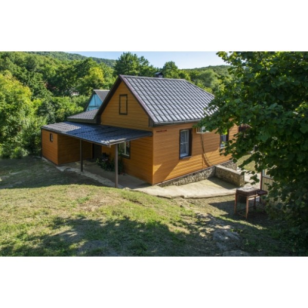 ГРАНД ЛАЙН Профиль волновой Камея (Kamea) 0,5 GreenCoat Pural BT RR 32 темно-коричневый (RAL 8019 серо-коричневый) 149343