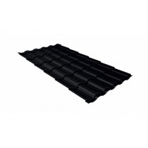 ГРАНД ЛАЙН Профиль волновой Кредо (Kredo) 0,5 GreenCoat Pural BT, matt RR 33 черный (RAL 9004 сигнальный черный) 196180