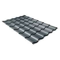 ГРАНД ЛАЙН Профиль волновой Кредо (Kredo) 0,5 GreenCoat Pural БТ матовый RR2H3 (RAL 7016 антрацитово-серый) 198098