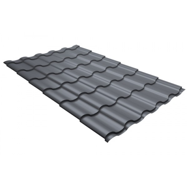 ГРАНД ЛАЙН Металлочерепица Кредо (Kredo) v01 0,5 Satin RAL 9006 бело-алюминиевый 286719 ГРАНД ЛАЙН Металлочерепица Кредо (Kredo) v01 0,5 Satin RAL 9006 бело-алюминиевый 286719