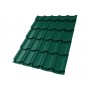 ГРАНД ЛАЙН Металлочерепица Квинта плюс (Kvinta plus) 0,5 Satin Matt RAL 6005 зеленый мох 428921 ГРАНД ЛАЙН Металлочерепица Квинта плюс (Kvinta plus) 0,5 Satin Matt RAL 6005 зеленый мох 428921