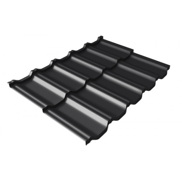 ГРАНД ЛАЙН Металлочерепица модульная квинта Uno c 3D резом 0,5 Quarzit lite RAL 9005 черный 198000 ГРАНД ЛАЙН Металлочерепица модульная квинта Uno c 3D резом 0,5 Quarzit lite RAL 9005 черный 198000
