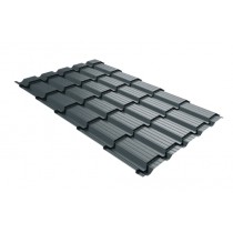ГРАНД ЛАЙН Профиль волновой Квадро профи (Верховье) (Quadro Profi) в01 0,5 GreenCoat Pural БТ матовый RR2H3 (RAL 7016 антрацитово-серый) 443575