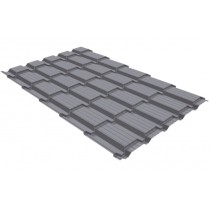 ГРАНД ЛАЙН Профиль волновой Квадро профи (Верховье) (Quadro Profi) в01 0,45 ПЭ RAL 7004 сигнальный серый 461408
