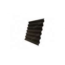 ГРАНД ЛАЙН Профнастил С21R 0,5 GreenCoat Pural BT RR 32 темно-коричневый (RAL 8019 серо-коричневый) 154953