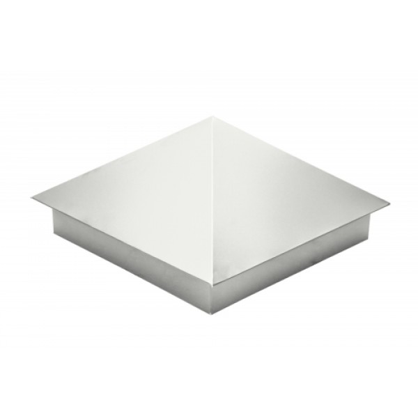 ГРАНД ЛАЙН Колпак на столб 390х390мм 0,5 Satin с пленкой RAL 9003 сигнальный белый 286742 ГРАНД ЛАЙН Колпак на столб 390х390мм 0,5 Satin с пленкой RAL 9003 сигнальный белый 286742