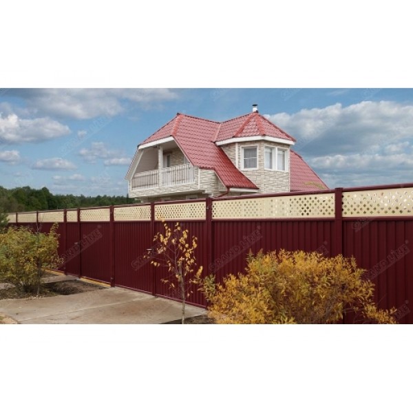 ГРАНД ЛАЙН Калитка Estet Plus 2,0х1 RAL 3005/1014 41653