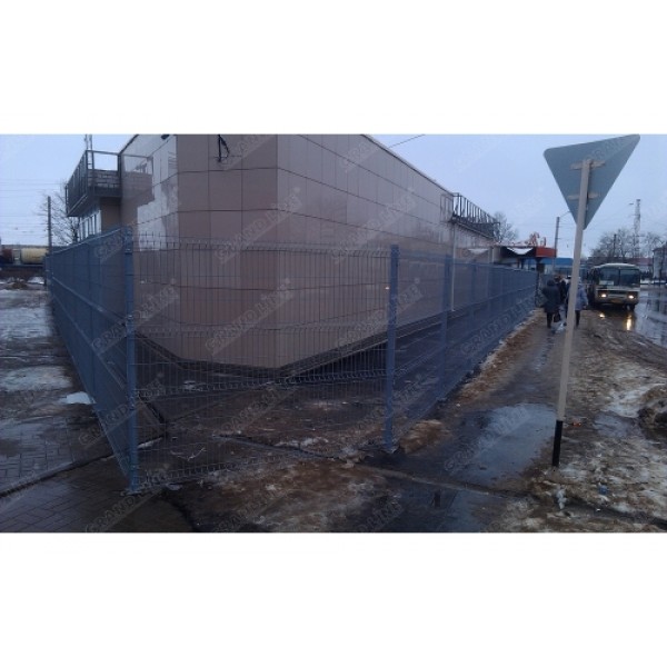 ГРАНД ЛАЙН Крепление Скоба и болт М6х85 RAL 7040 48852