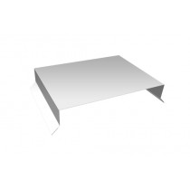 ГРАНД ЛАЙН Парапетная крышка прямая 200мм 0,5 Satin с пленкой RAL 9003 сигнальный белый (2м) 540676