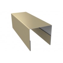 ГРАНД ЛАЙН Планка П-образная заборная 20 0,4 PE с пленкой RAL 1014 слоновая кость (2м) 532511