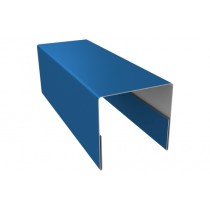ГРАНД ЛАЙН Планка П-образная заборная 20 0,4 PE с пленкой RAL 5005 сигнальный синий (2,5м) 532549