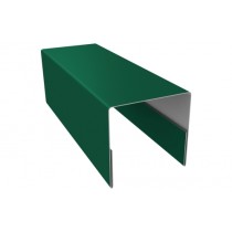 ГРАНД ЛАЙН Планка П-образная заборная 20 0,4 PE с пленкой RAL 6005 зеленый мох (2м) 532603