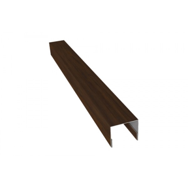 ГРАНД ЛАЙН Планка П-образная заборная 24 0,45 Print Elite Chestnut Wood TwinColor (2м) 554230 ГРАНД ЛАЙН Планка П-образная заборная 24 0,45 Print Elite Chestnut Wood TwinColor (2м) 554230