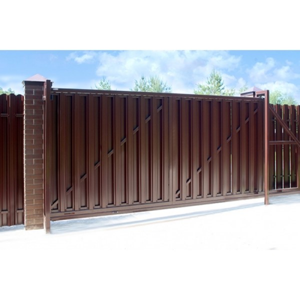 ГРАНД ЛАЙН Ворота откатные Colority цинк 2,03x4,0 RAL 8017 127599 ГРАНД ЛАЙН Ворота откатные Colority цинк 2,03x4,0 RAL 8017 127599