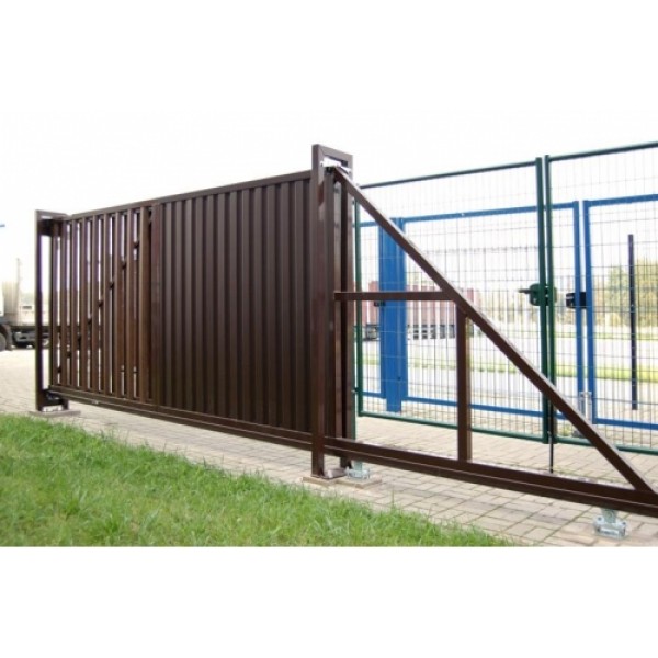 ГРАНД ЛАЙН Ворота откатные Colority цинк 2,03x4,0 RAL 8017 127599 ГРАНД ЛАЙН Ворота откатные Colority цинк 2,03x4,0 RAL 8017 127599