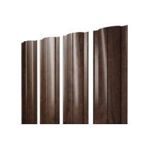 ГРАНД ЛАЙН Штакетник Круглый с прямым резом 0,45 Print-Double Premium Antique Wood 292840