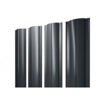 ГРАНД ЛАЙН Штакетник Круглый 0,5 GreenCoat Pural BT, matt RR2H3 (RAL 7016 антрацитово-серый) 399638