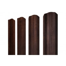 ГРАНД ЛАЙН Штакетник М-образный А фигурный 0,45 Print-Double Premium Cherry Wood Lite Fresh 542653