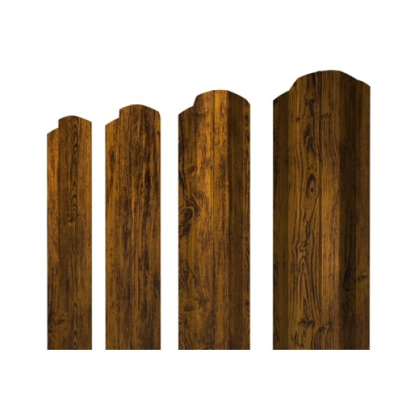 ГРАНД ЛАЙН Штакетник М-образный B фигурный 0,45 Print Premium Golden Wood Fresh 557416 ГРАНД ЛАЙН Штакетник М-образный B фигурный 0,45 Print Premium Golden Wood Fresh 557416