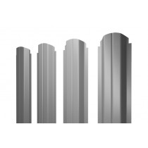 ГРАНД ЛАЙН Штакетник П-образный B фигурный 0,4 PE RAL 5005 сигнальный синий 279313