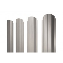ГРАНД ЛАЙН Штакетник П-образный А фигурный 0,45 Print Elite Milky Wood TwinColor 398913