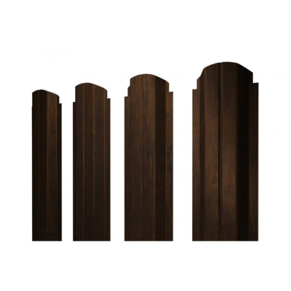 ГРАНД ЛАЙН Штакетник П-образный B фигурный 0,45 Print Elite Chestnut Wood 425852 ГРАНД ЛАЙН Штакетник П-образный B фигурный 0,45 Print Elite Chestnut Wood 425852