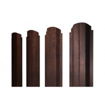 ГРАНД ЛАЙН Штакетник П-образный А фигурный 0,45 Print-Double Premium Cherry Wood Lite Fresh 542657