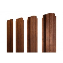 ГРАНД ЛАЙН Штакетник П-образный В фигурный 0,45 Print Premium Golden Wood Fresh 557421