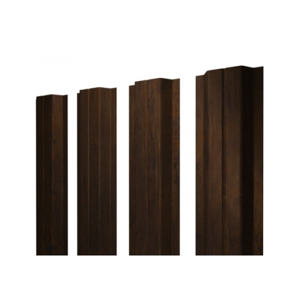 ГРАНД ЛАЙН Штакетник П-образный В 0,45 Print Elite Chestnut Wood 425849 ГРАНД ЛАЙН Штакетник П-образный В 0,45 Print Elite Chestnut Wood 425849