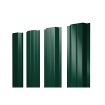 ГРАНД ЛАЙН Штакетник П-образный А 0,5 Satin Matt TX RAL 6005 зеленый мох 538417