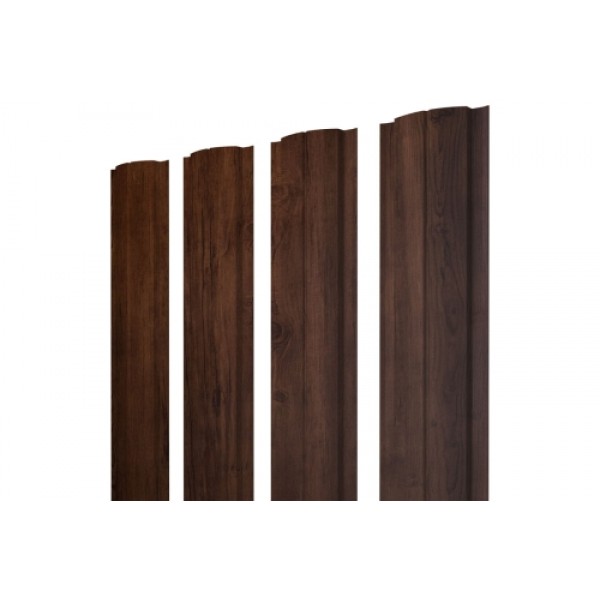 ГРАНД ЛАЙН Штакетник Полукруглый Slim 0,45 Print-Double Premium Cherry Wood Lite Fresh 542664 ГРАНД ЛАЙН Штакетник Полукруглый Slim 0,45 Print-Double Premium Cherry Wood Lite Fresh 542664