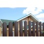 ГРАНД ЛАЙН Штакетник Прямоугольный фигурный 0,45 ПЭ RR 32 темно-коричневый 119380