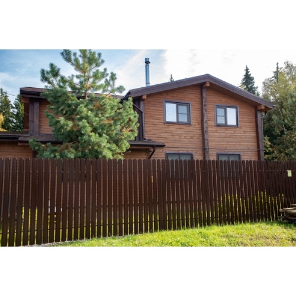 ГРАНД ЛАЙН Штакетник Прямоугольный фигурный 0,4 PE-Double RAL 8017 шоколад 240671 ГРАНД ЛАЙН Штакетник Прямоугольный фигурный 0,4 PE-Double RAL 8017 шоколад 240671