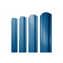 ГРАНД ЛАЙН Штакетник Прямоугольный фигурный 0,4 PE RAL 5005 сигнальный синий 404885