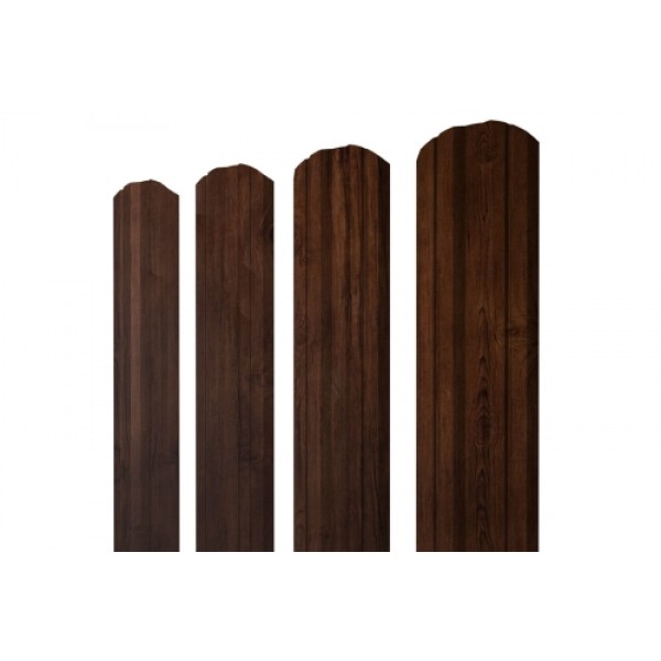 ГРАНД ЛАЙН Штакетник Twin фигурный 0,45 Print Premium Cherry Wood Fresh 518180
