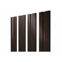 ГРАНД ЛАЙН Штакетник Твин с прямым резом 0,45 Принт Элит Coffee Wood ТвинColor 256030