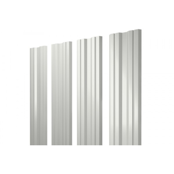 ГРАНД ЛАЙН Штакетник Twin 0,45 Drap TX RAL 9003 сигнальный белый 504703 ГРАНД ЛАЙН Штакетник Twin 0,45 Drap TX RAL 9003 сигнальный белый 504703