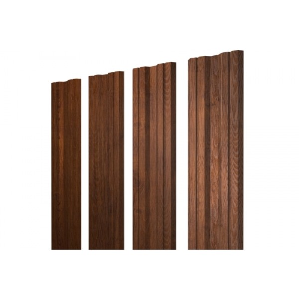 ГРАНД ЛАЙН Штакетник Twin 0,45 Print Premium Golden Wood Fresh TwinColor 537038