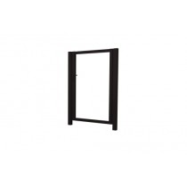 ГРАНД ЛАЙН Калитка Жалюзи 2,0х1 RAL 9005 без заполнения 268408