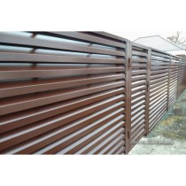 ГРАНД ЛАЙН Калитка Жалюзи 1,68х1 прямоугольный фланец 230х230 RAL 7024 без заполнения 480008